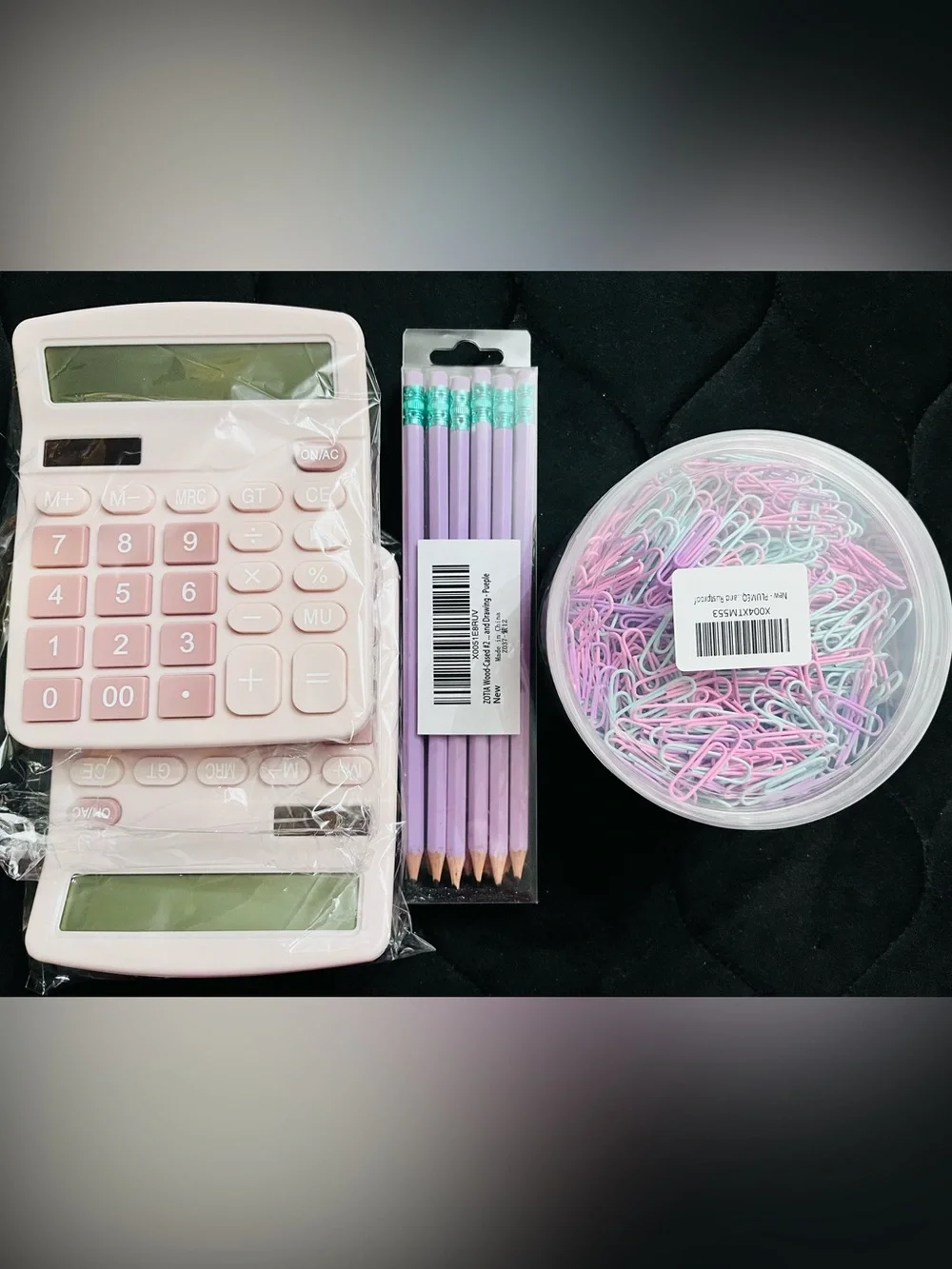 Pink & Purple Office Supplies Bundle